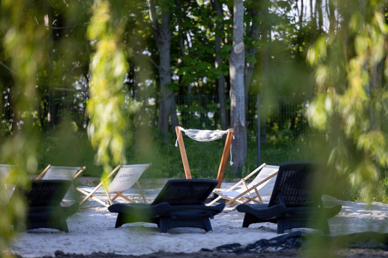 Domki Villa Hoff Resort Trzęsacz Exteriör bild